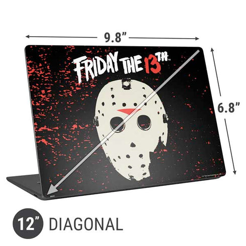 Warner Bros Friday the 13th Friday The 13th Universal Laptop 12in (9.8 x 6.8in) Skin